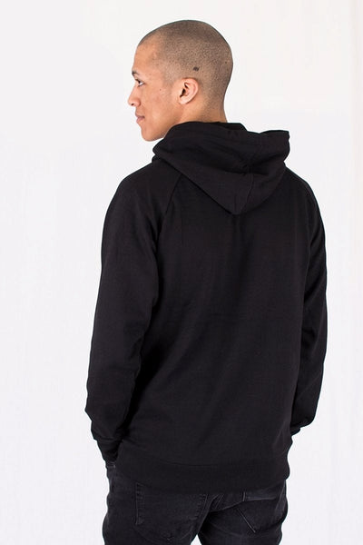 Raglan basic hoodie - Black - TeeShoppen - Black 5