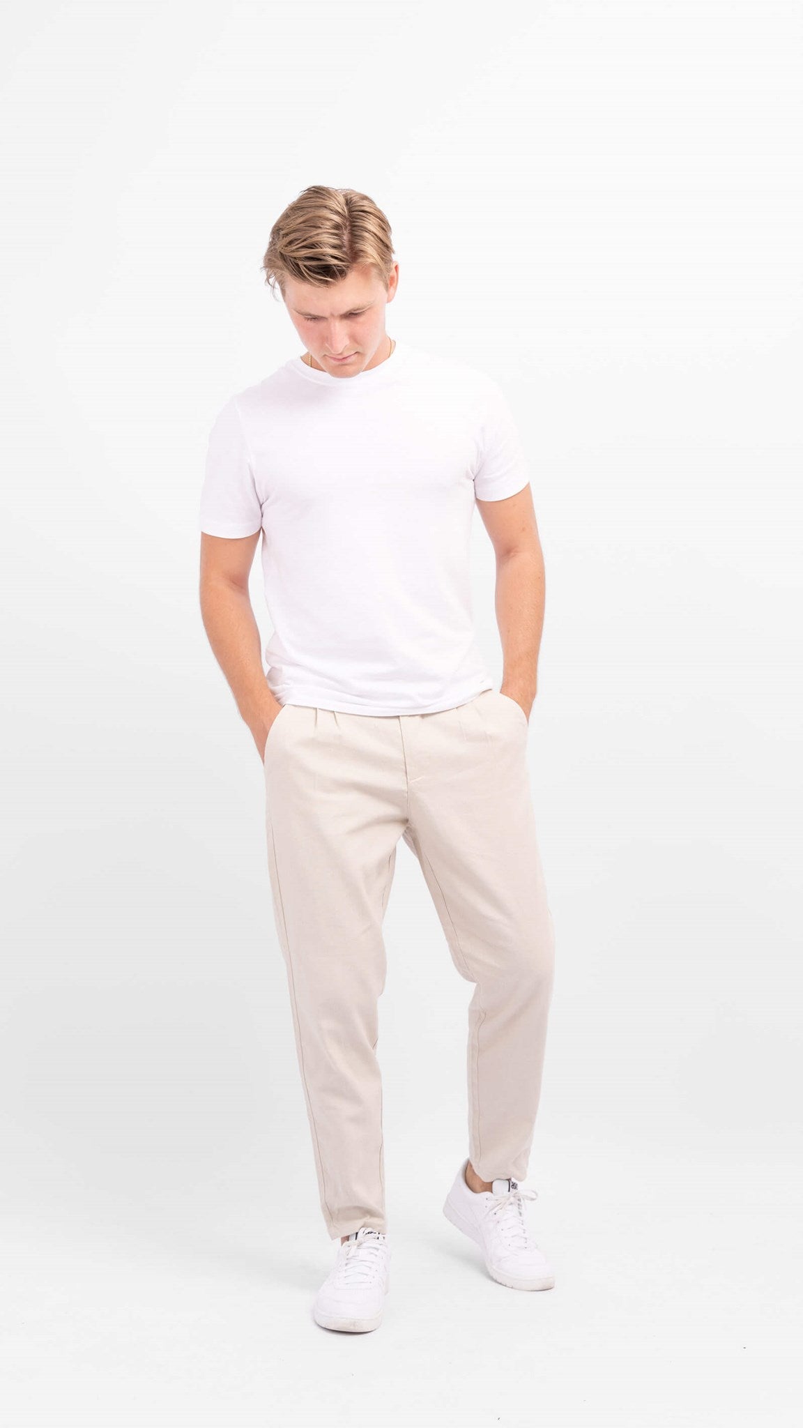 Linen Pants - Silver Lining - Only & Sons - Khaki