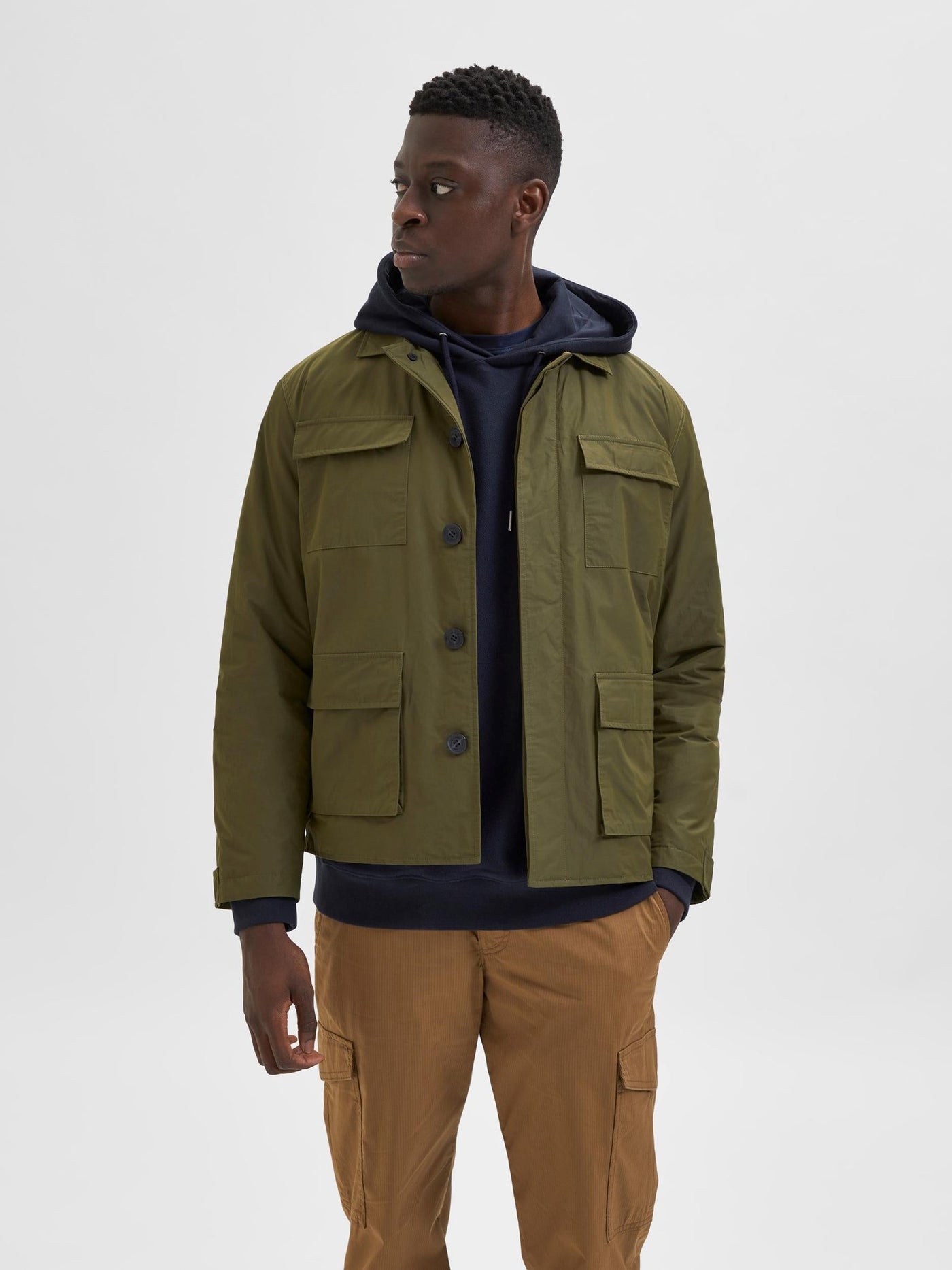 Regen Field Jacket - Winter Moss - Selected Homme - Green