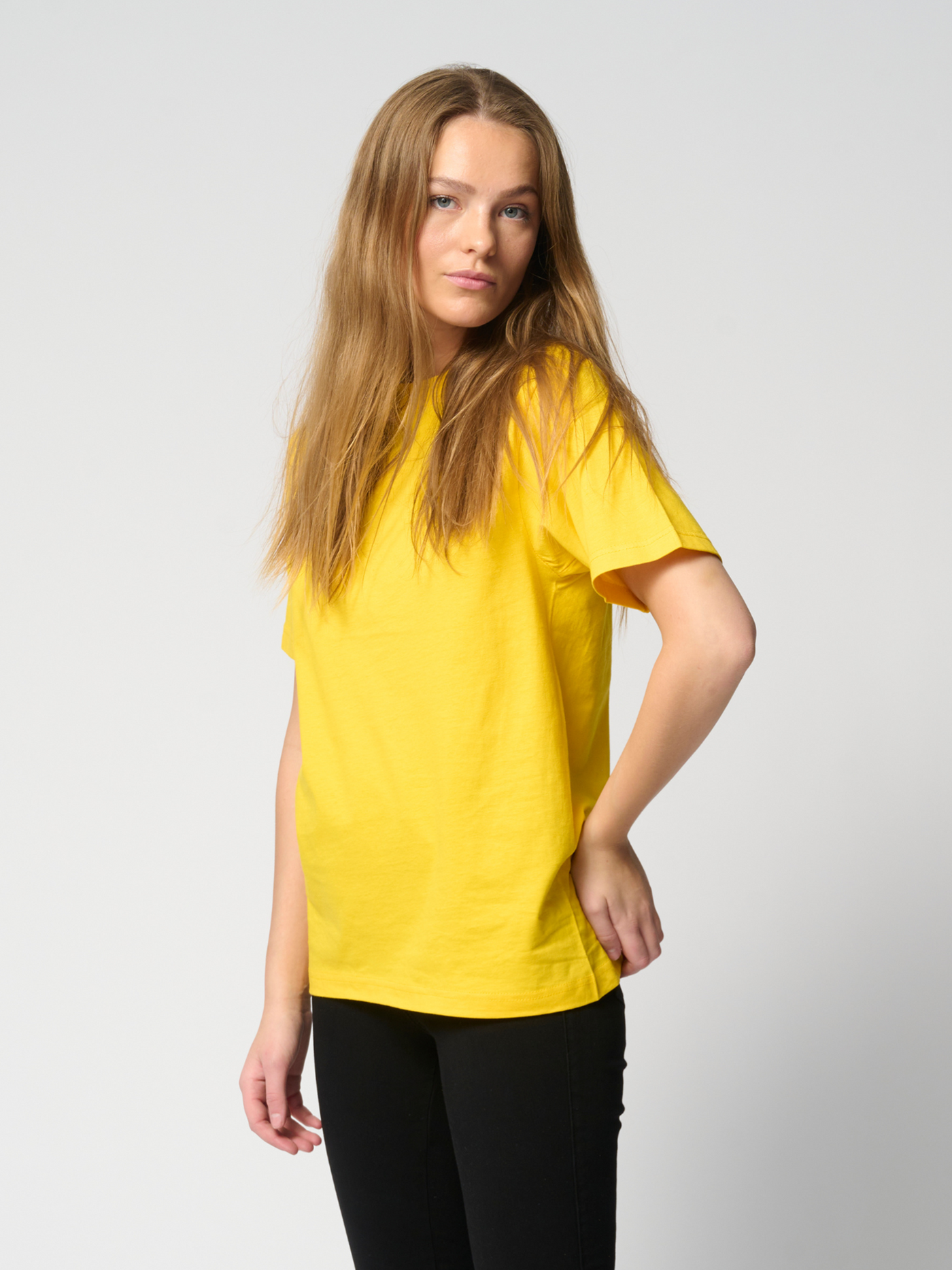 Oversized t-shirt - Yellow - TeeShoppen - Yellow 2