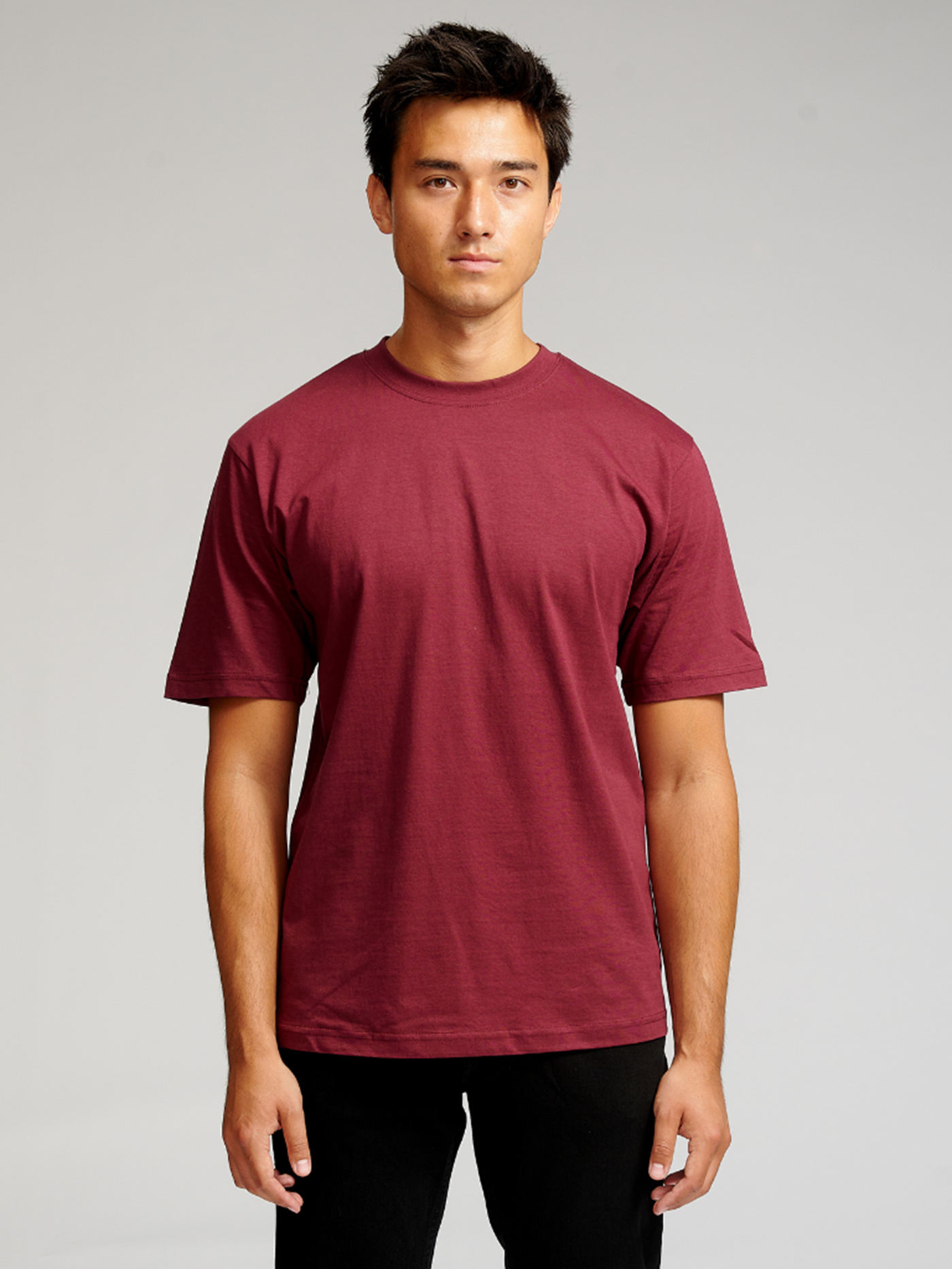 Oversized T-shirt - Burgundy - TeeShoppen - Red