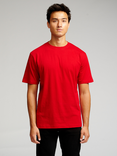 Oversized T-shirt - Denmark's Red - TeeShoppen - Red