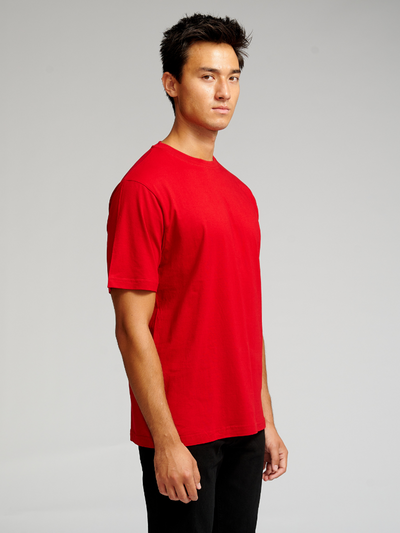 Oversized T-shirt - Denmark's Red - TeeShoppen - Red 2