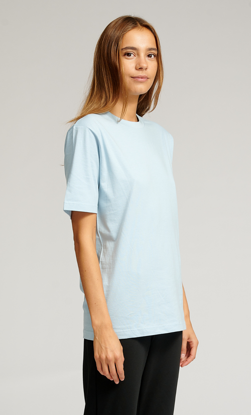 Oversized t-shirt - Light Blue (Women) - TeeShoppen - Blue