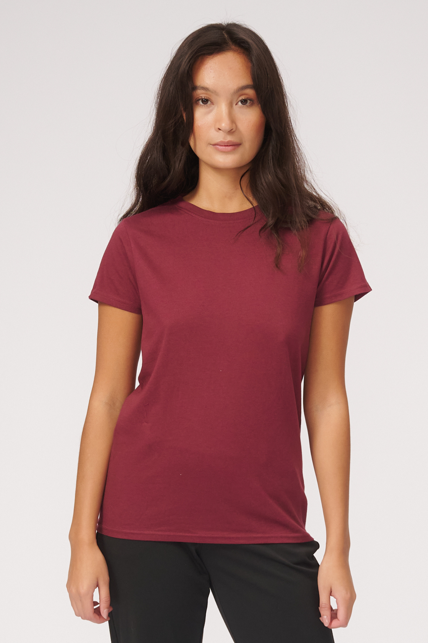 Basic T-shirt - Bordeaux - TeeShoppen - Burgundy