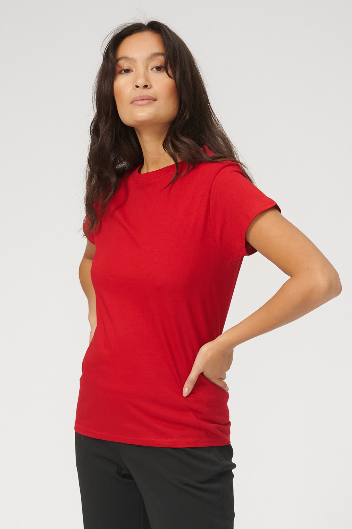 Basic T-shirt - Red - TeeShoppen - Red 4