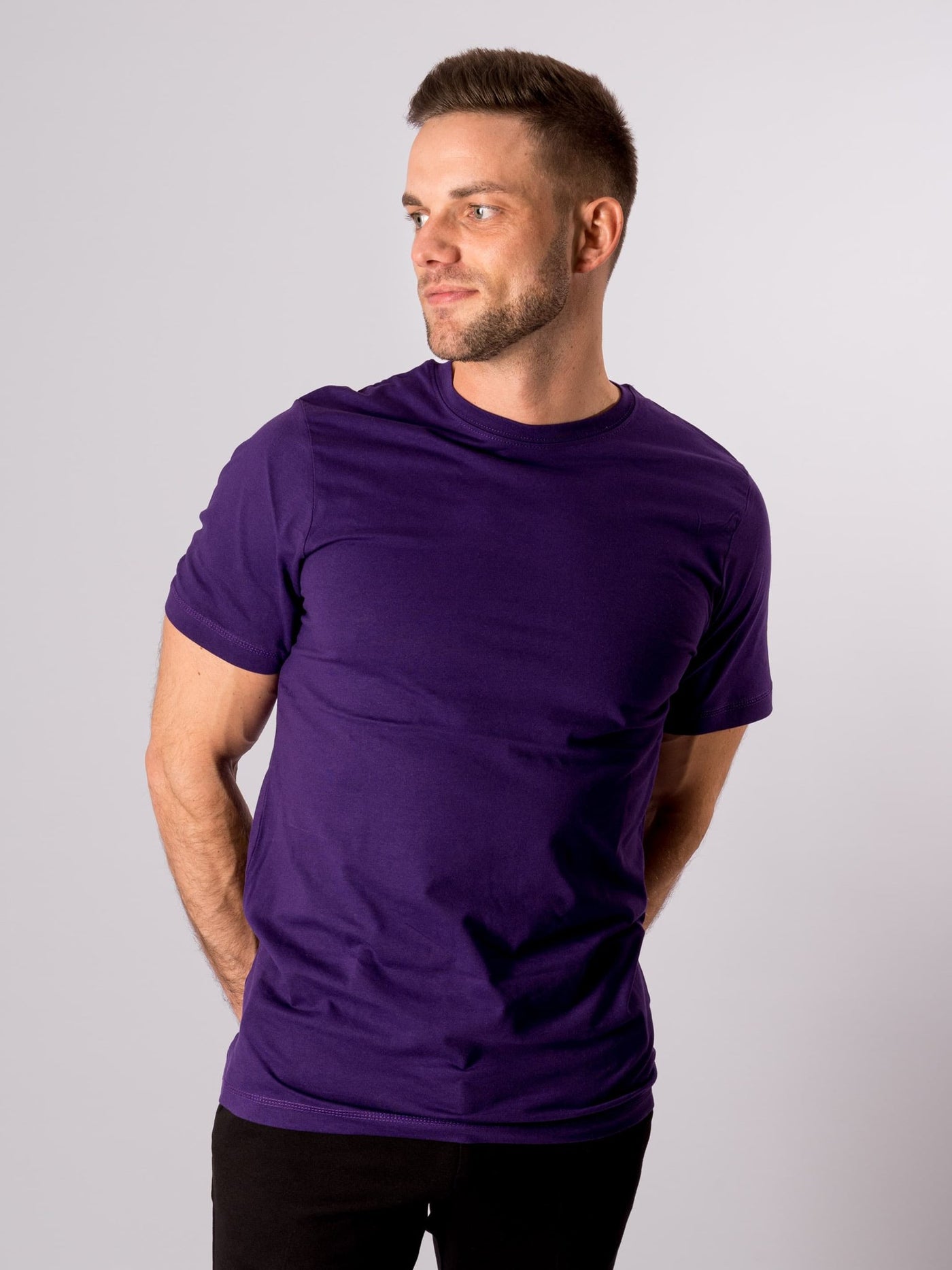 Organic Basic T-shirt - Purple - TeeShoppen - Purple