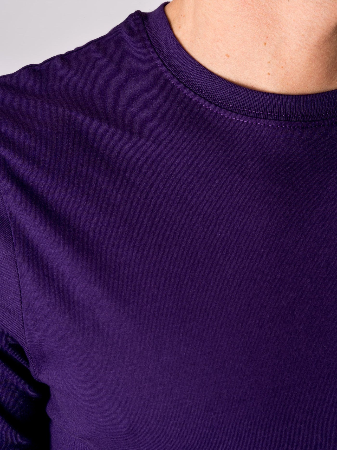 Organic Basic T-shirt - Purple - TeeShoppen - Purple 4