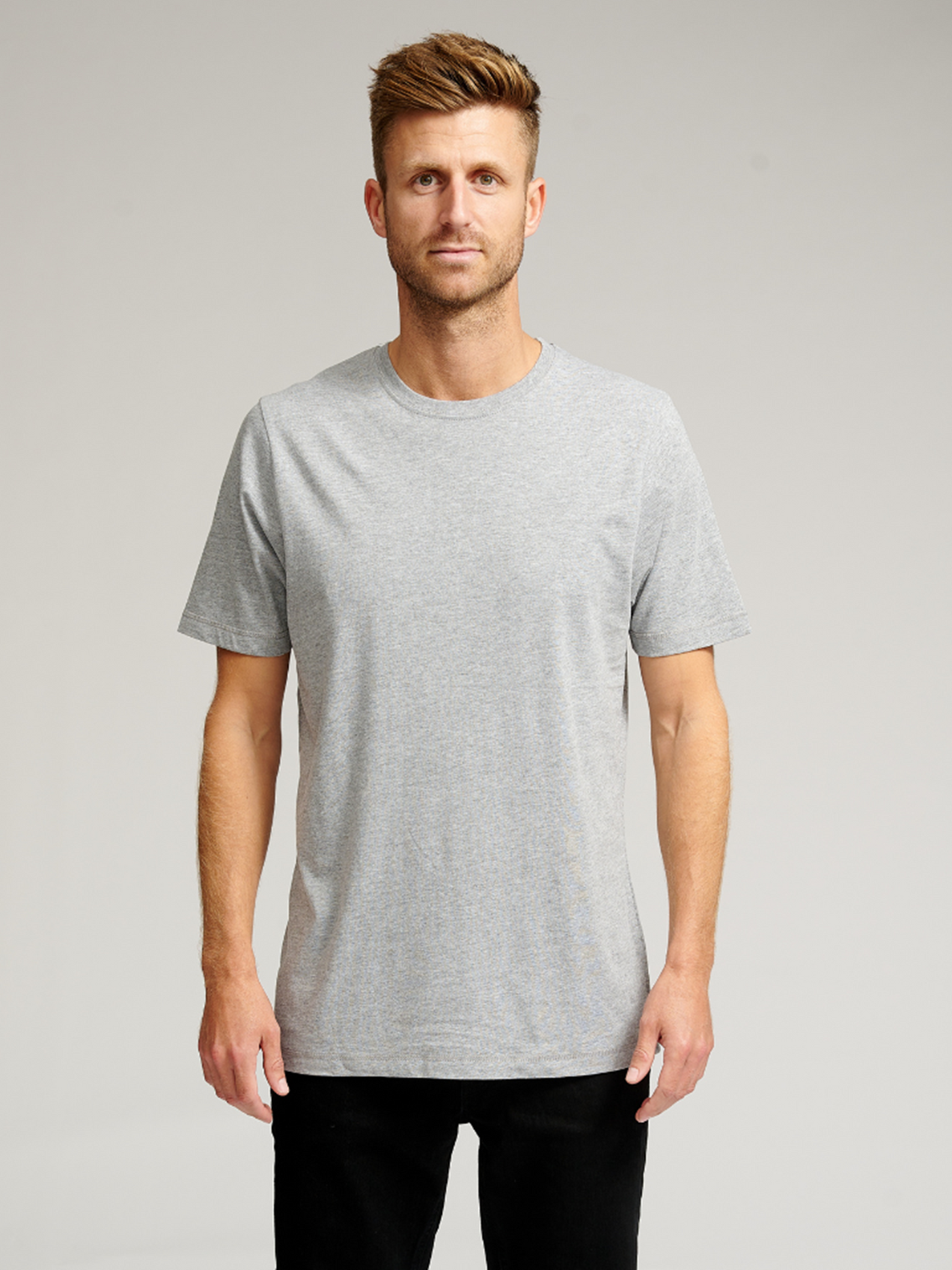 Organic Basic T-shirt - Grey - TeeShoppen - Grey