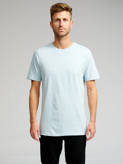 Organic Basic T-shirt - Light Blue - TeeShoppen - Blue