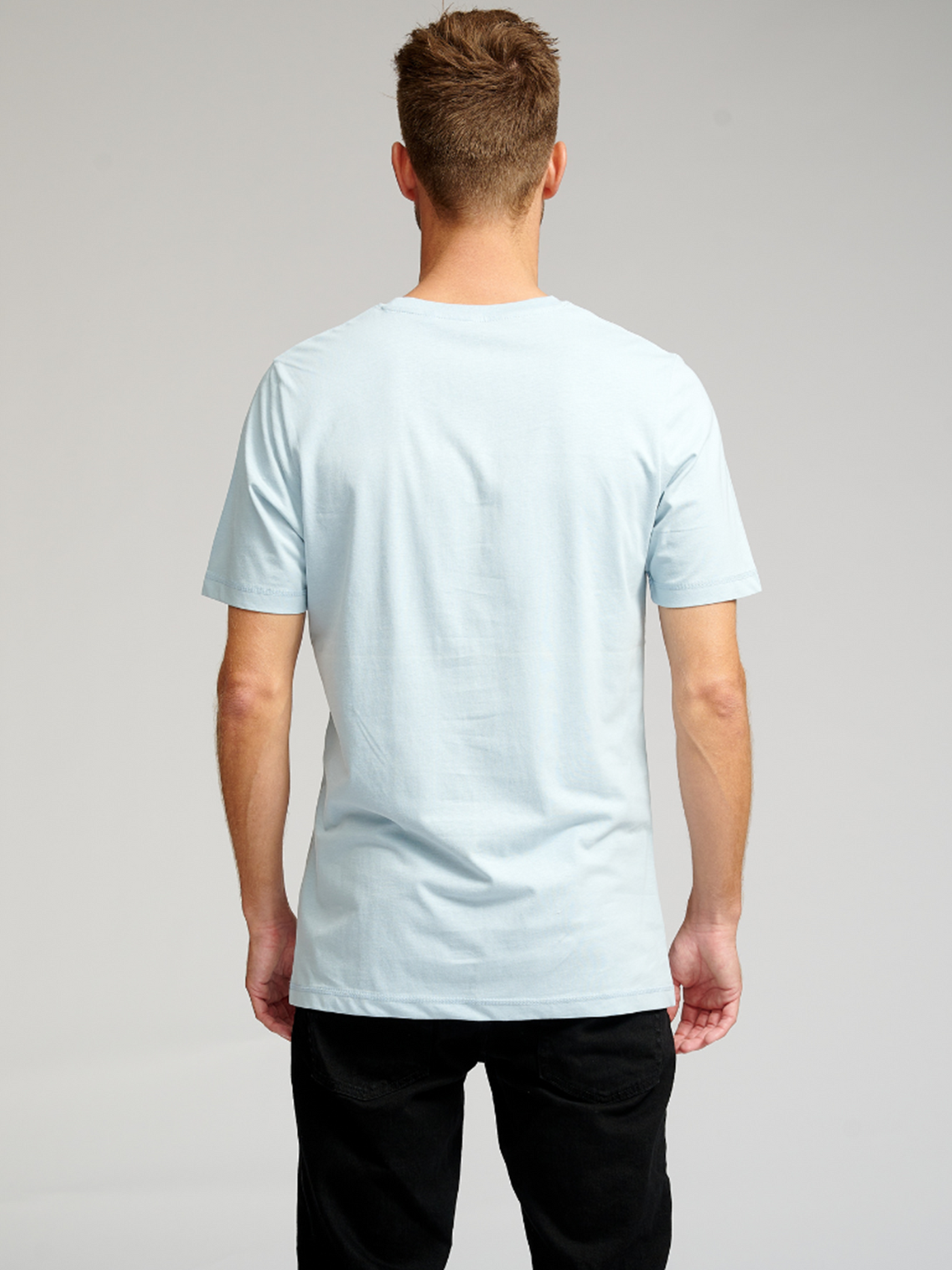 Organic Basic T-shirt - Light Blue - TeeShoppen - Blue 4