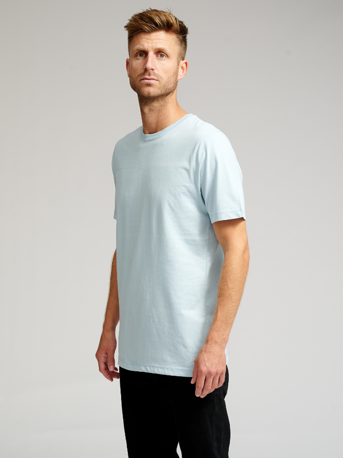 Organic Basic T-shirt - Light Blue - TeeShoppen - Blue 3