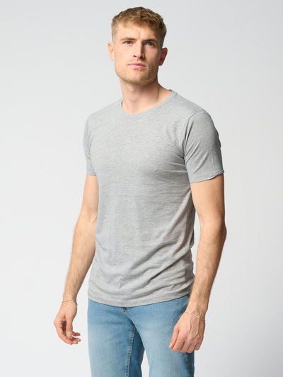 Muscle T-shirt - Light Grey - TeeShoppen - Grey