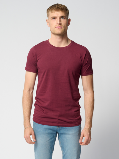 Muscle T-shirt - Burgundy - TeeShoppen - Red