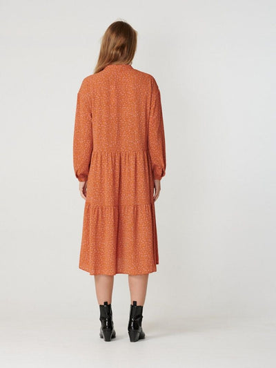 Sara long-sleeved dress - Rosa - Amis de Copenhague - Orange 3