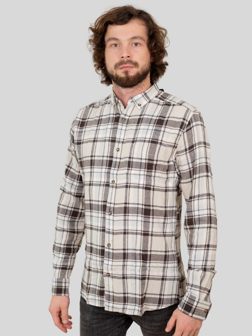 Simon Flannel Shirt - Pelican - Only & Sons