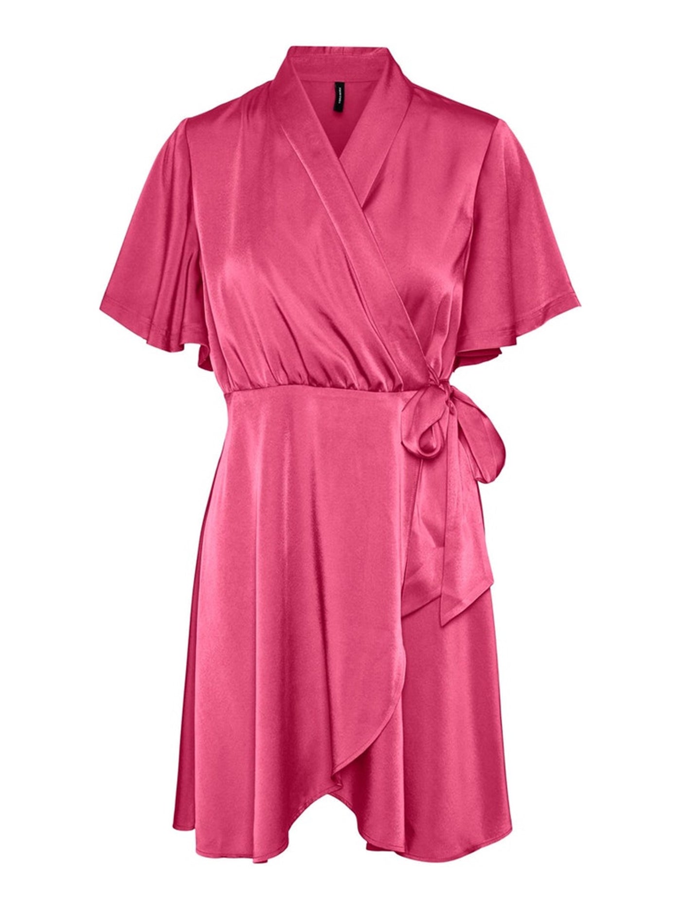Amelia Wrap Dress - Hot Pink - Vero Moda - Pink