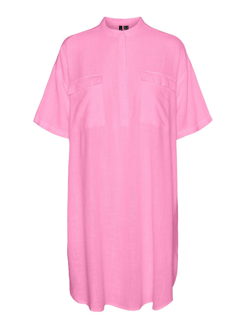 Line Mini Dress - Bonbon - Vero Moda - Pink