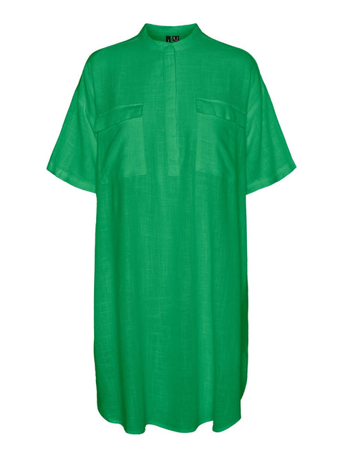 Line Mini Dress - Bright Green - Vero Moda - Green