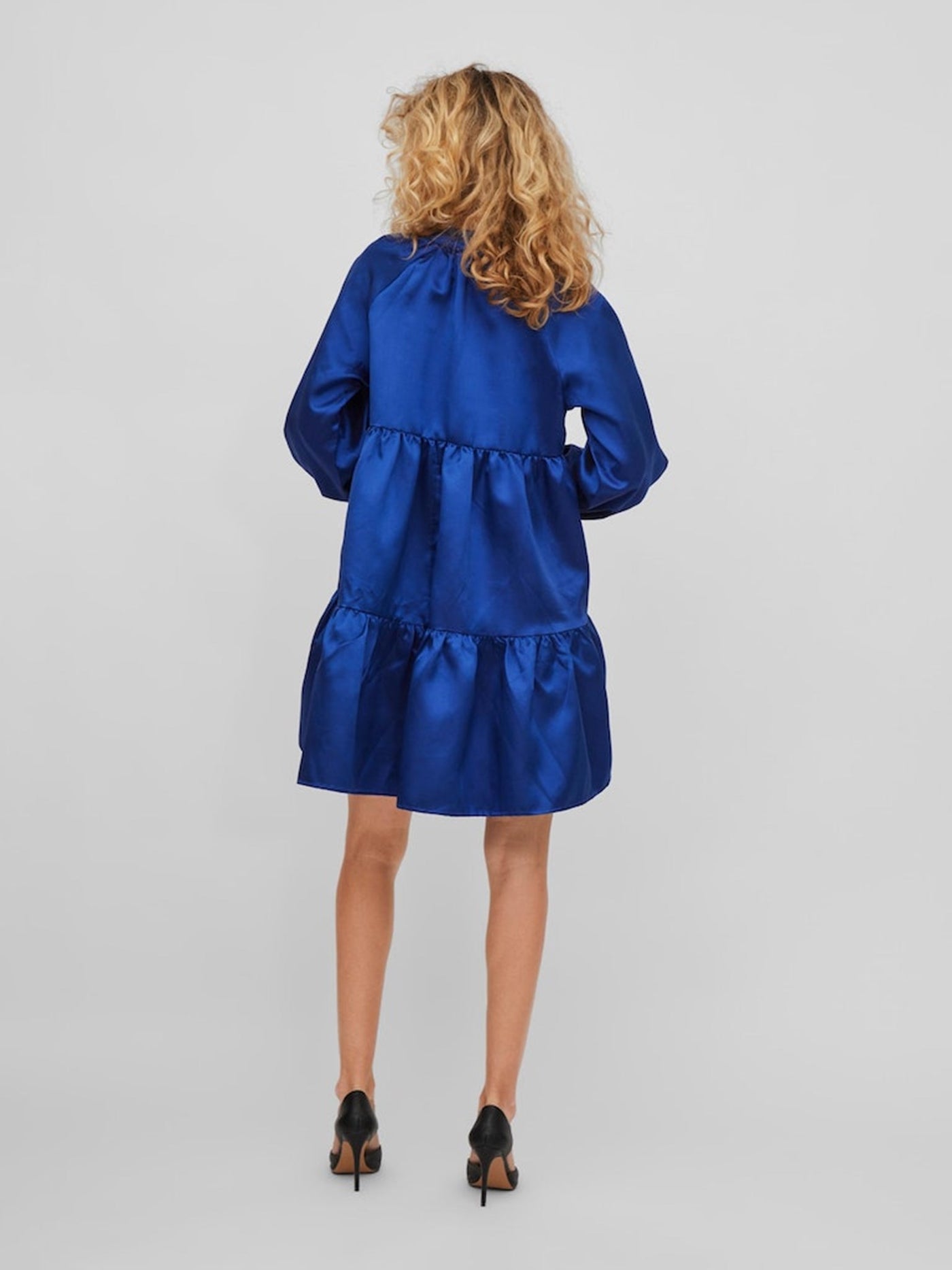 Shina Short Dress - Mazarine Blue - VILA - Blue 5